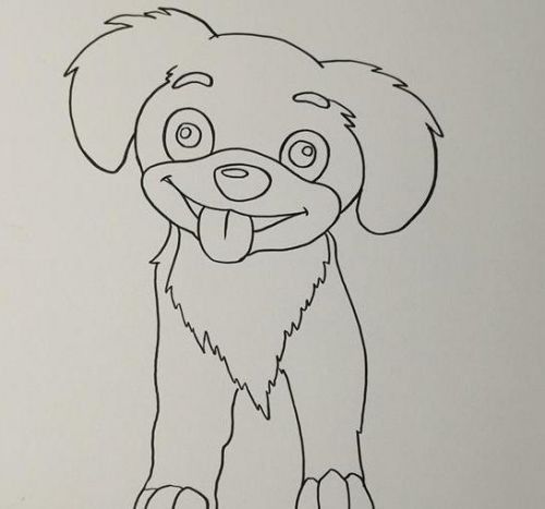 儿童简笔画,动物简笔画,小狗简笔画,小狗简笔画图片大全,简笔画图片
