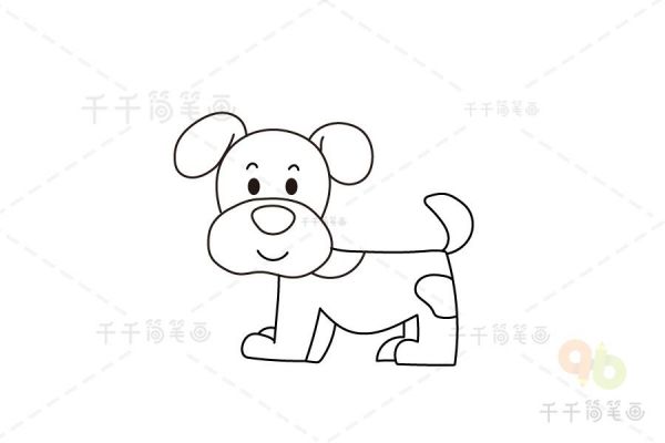 可爱的小狗狗简笔画