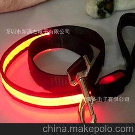 新款DONGHAI发光项圈 牵引宠物拉带LED 狗绳 狗项脖圈套装 8款色