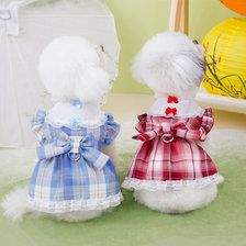 宠物jk裙宠物夏季薄款狗衣服小型犬泰迪比熊夏装猫衣服制服校园裙