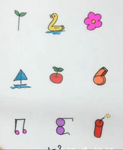南霞口镇西塘幼儿园中班简笔画《数字画》
