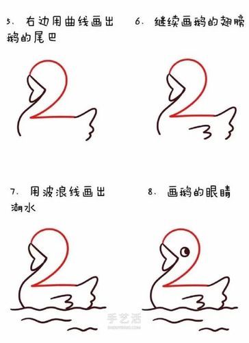 数字简笔画动物1到10可爱数字简笔画图片大全
