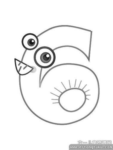 园作者罗罗布 设计秀 数字变动物简笔画123456789画出一个动物园作者