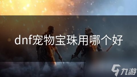 dnf宠物宝珠用哪个好