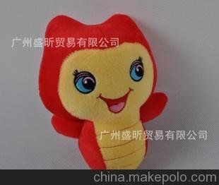 毛绒玩具来图来样订做 公仔订做 金蛇 创意玩具 毛绒玩具加工