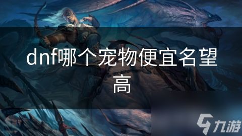 dnf哪个宠物便宜名望高