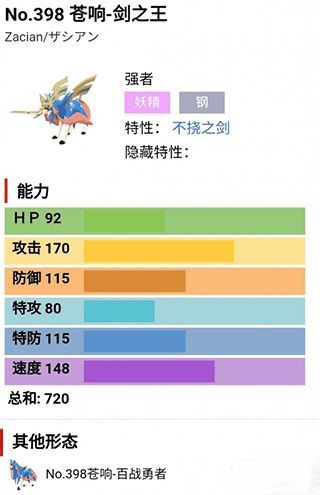 宝可梦剑盾最强宝可梦排名top10介绍图片2
