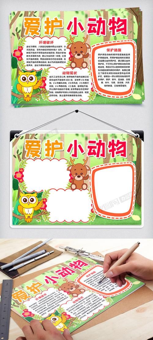 保护小动物下载-手抄报图片模板编号27041610-我图网