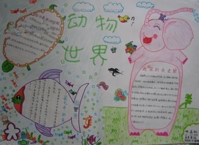 有关动物狗的手抄报 动物手抄报