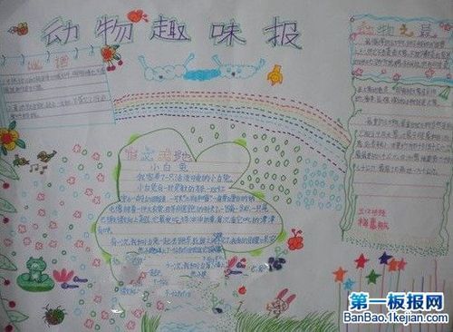环保手抄报 动物趣味报