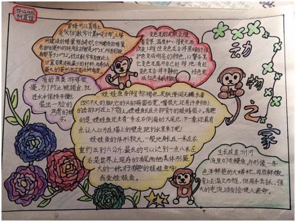 我爱动物手抄报欣赏