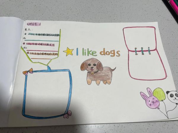 四年级上册英语每天学习一点点llikedogs思维导图英语亲子时光