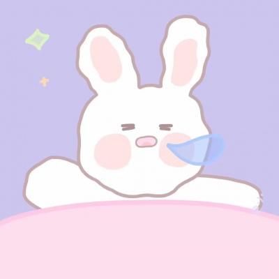小白兔头像图片简笔画图片大全图片蠢蠢兔系列头像呆萌呆萌的 像落叶