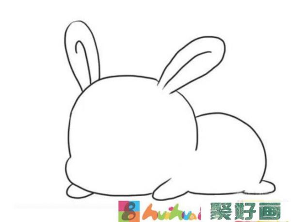 可爱的兔子简笔画步骤图解怎么画简笔画教程