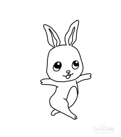在兔子这个可爱的小小白兔吃红萝卜简笔画集兔子头像动物简笔画步骤