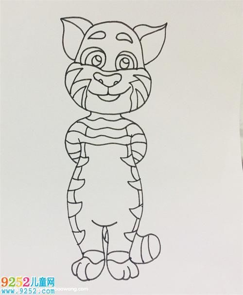 会说话的汤姆猫怎么画汤姆猫简笔画教程