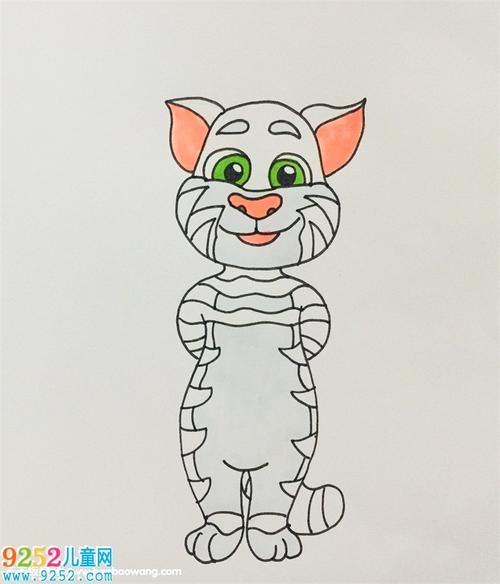 会说话的汤姆猫怎么画汤姆猫简笔画教程