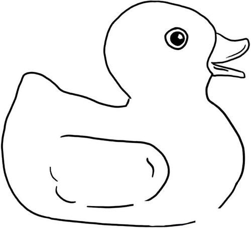 大黄鸭动物简笔画步骤图片大全
