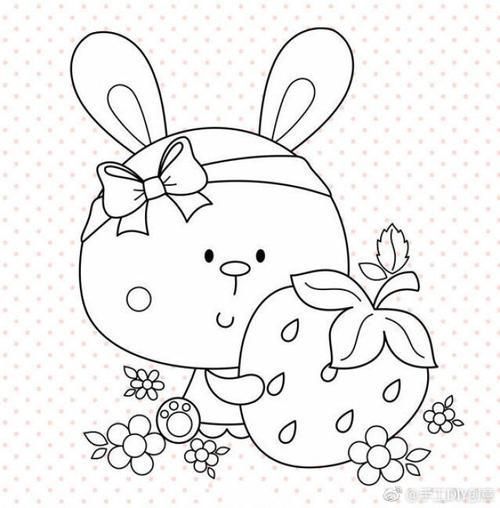 小学生简笔画小动物涂色6