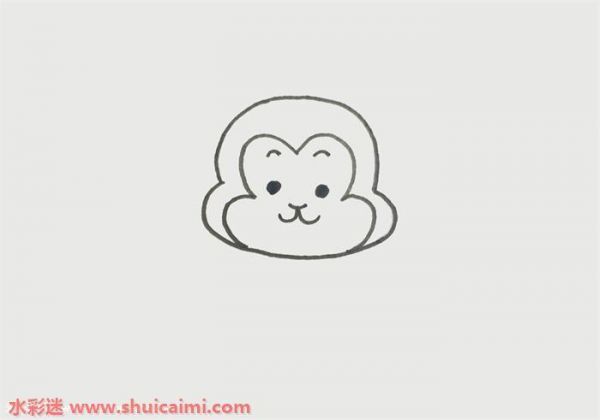 小猴子怎么画小猴子简笔画简单又漂亮彩色
