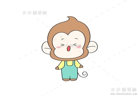 关于猴子的科普小知识猴子简笔画完成啦小朋友们是不是觉得很简单的
