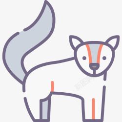 卡通可爱扁平化动物合集ICON图标AI矢量图案71素材