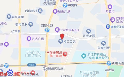 宁波仁仁宠物医院(诊疗中心)位置示意图