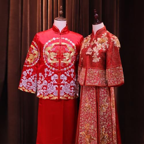 情侣唐装展示图片大全 情侣西装图片大全