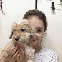 女生抱狗狗的头像图片_微信头像图片大全