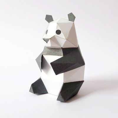 3d立体折纸模型熊猫动物园纪念品治愈系萌宠儿童手工