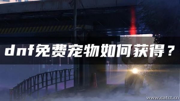 dnf免费宠物如何获得？
