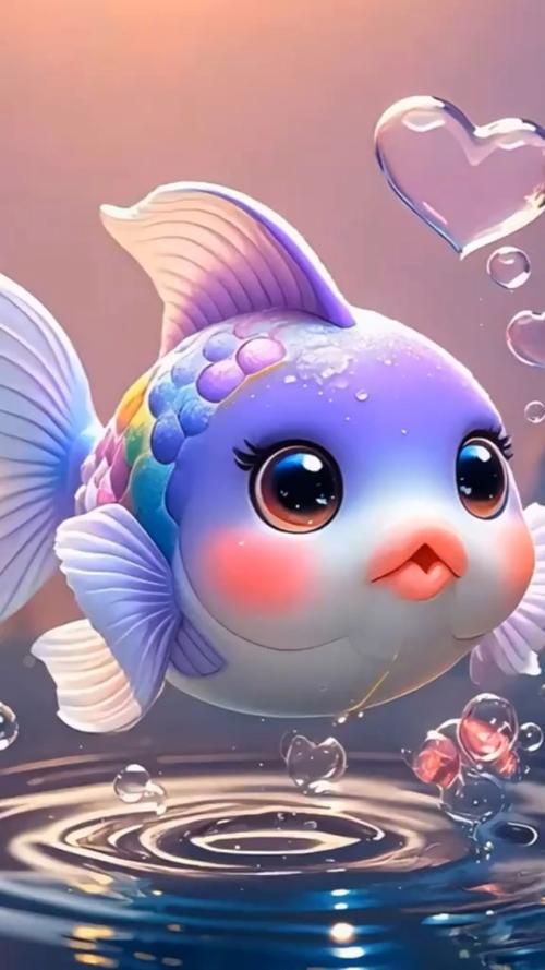 超可爱的鱼图片