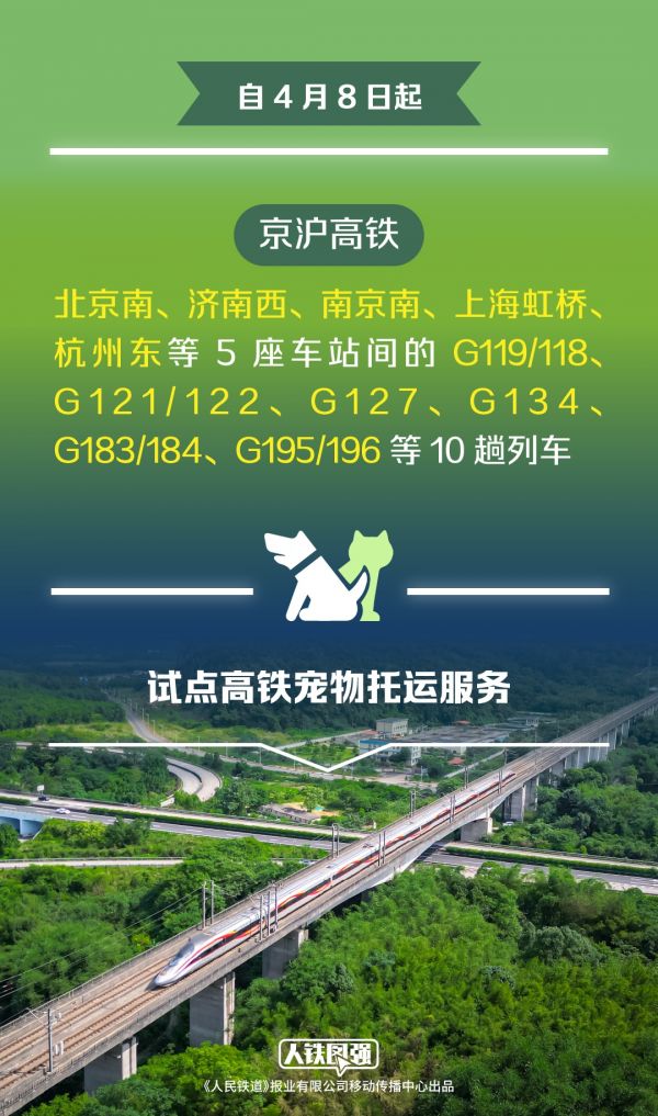 毛孩子可以上高铁啦！看看体重是否达标