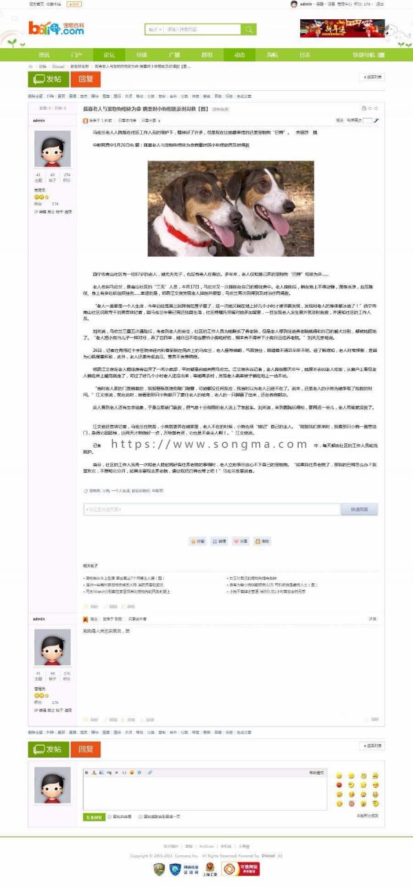 discuz模板 宠物社区-3P商业版 站拽波利琪宠物社区 DZ X3.4