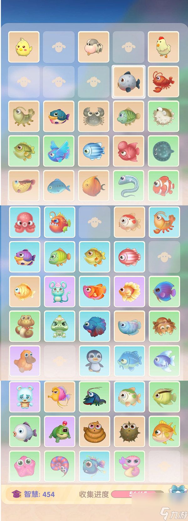 轻松收集所有鱼和动物 <a id='link_pop' class='keyword-tag' href='https://www.9game.cn/moerzhuangyuan1/'>摩尔庄园手游</a>动物图鉴大全