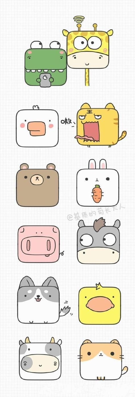 幼儿简笔画动物图片大全