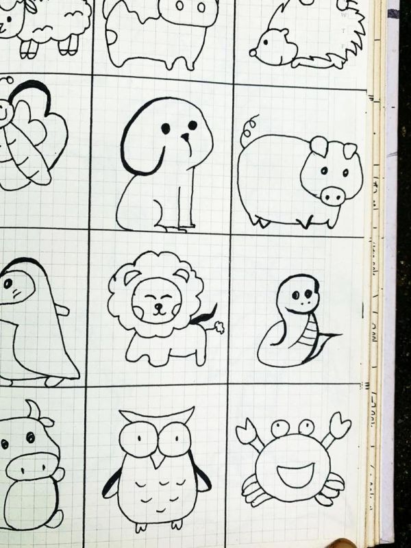 幼儿简笔画动物图片大全