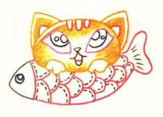 猫的色铅笔简笔画画法步骤（动物简笔画大全）
