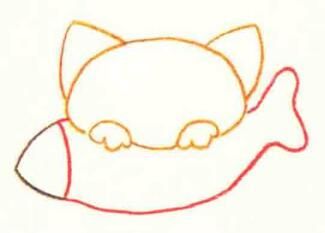 猫的色铅笔简笔画画法步骤（动物简笔画大全）