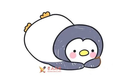 10款可爱的卡通企鹅的简笔画画法素材卡通动物简笔画简笔画图片