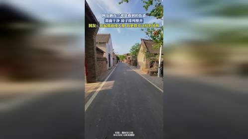 网友晒在兰考县看到的街道，路面干净 房子排列整齐，网友：比起那高楼大厦，我更喜欢这样的风格