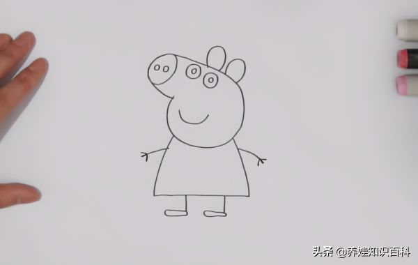 简笔画小猪佩奇图文教程（分享小猪佩奇简笔画法步骤）