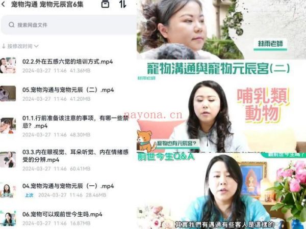 丝羽老师最新宠物沟通 宠物元辰宫 6集视频