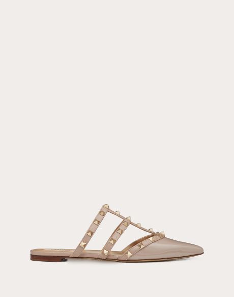 ROCKSTUD 漆皮铆钉穆勒鞋