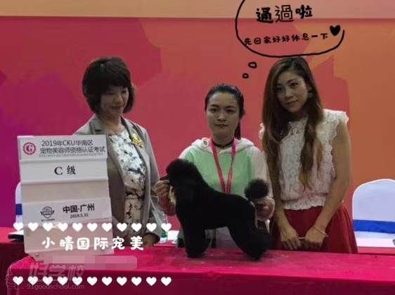 珠海小晴国际宠物美容培训学院 学员风采