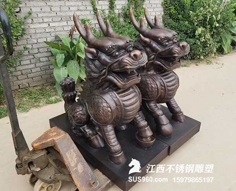 江西铜动物雕塑 江西不锈钢雕塑