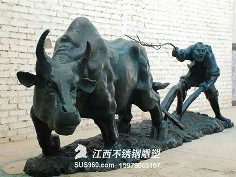 铜牛雕塑 江西铜牛雕塑