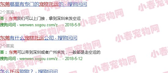 东莞宠物托运