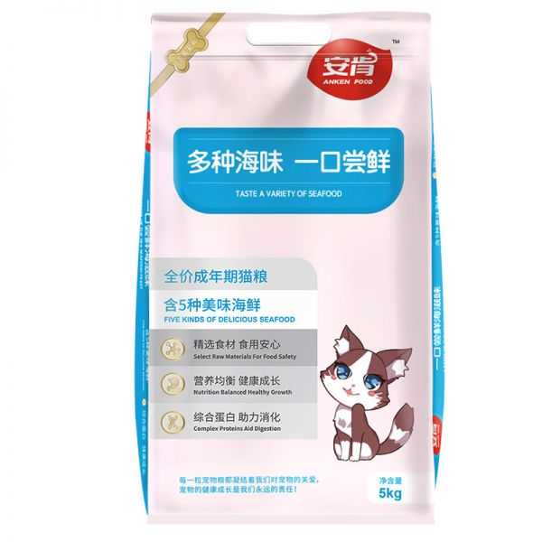 金标安肯全价成猫粮5kg