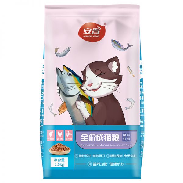 金标安肯全价成猫粮1.5kg